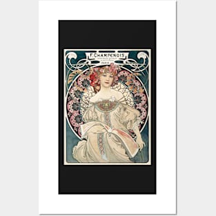 Floral Woman Vintage Poster 1898 Posters and Art